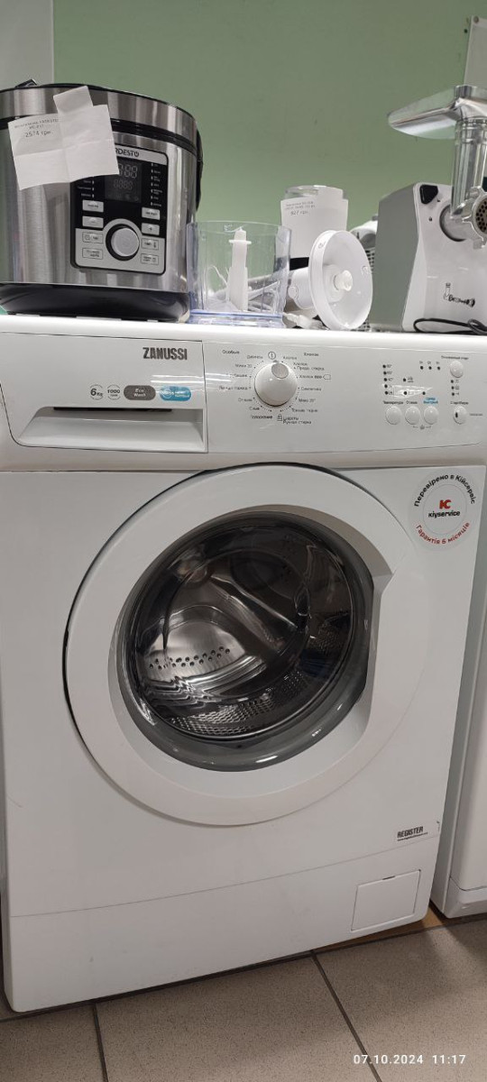 Пральна машина вузька ZANUSSI ZWSG 6100 V Б/В, фото 1