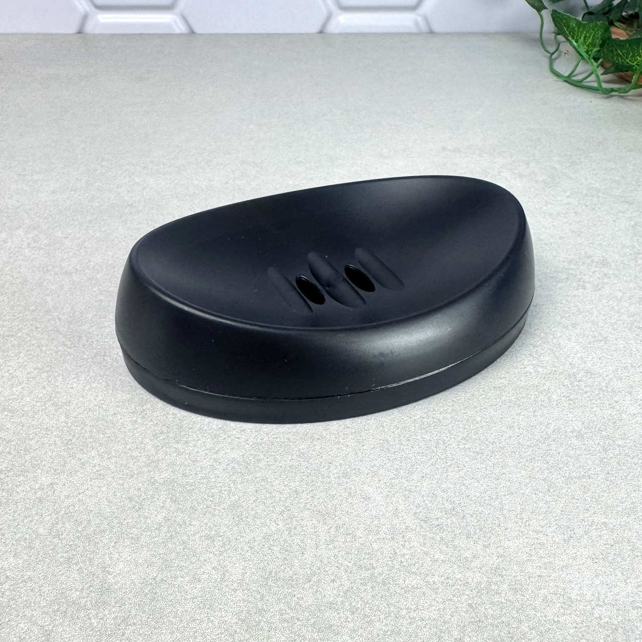 Пластикова мильниця з дренажними отворами Граніт Алєана