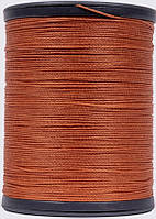 Нитка вощена,  0,45 мм кол. темно-коралова (S044/M144), круглий шнур 220 метрів Galaces