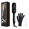 Паровий інфрачервоний випрямляч для волосся Ultrasonic Professional Steam Infrared Styler GM-HS010-BLK, фото 5