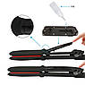 Паровий інфрачервоний випрямляч для волосся Ultrasonic Professional Steam Infrared Styler GM-HS010-BLK, фото 6