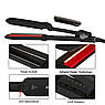 Паровий інфрачервоний випрямляч для волосся Ultrasonic Professional Steam Infrared Styler GM-HS010-BLK, фото 7