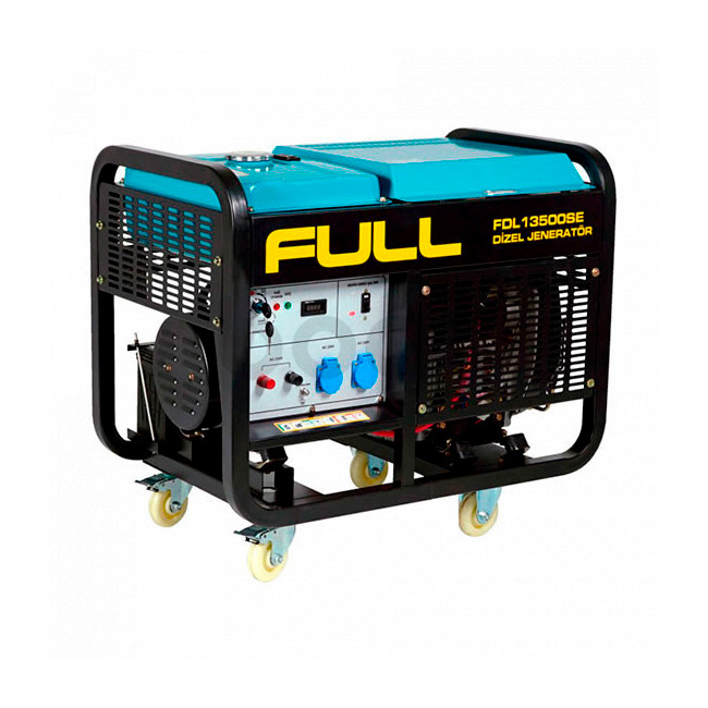 Генератор ДИЗЕЛЬНИЙ Full FDL13500SE 11кВт (13,75KVA), однофазний 220V, 50Hz, об'єм 25л