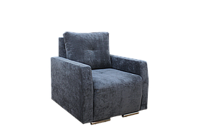 Крісло BNB Edisson з м'якими підлокітниками. Темно-сірий колір. Кордор 464