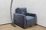 Крісло BNB Edisson з м'якими підлокітниками. Темно-сірий колір. Кордор 464, фото 6