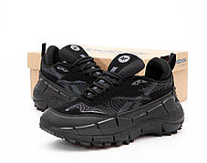 Зимові Чоловічі Кросівки Reebok Zig Kinetica 2 Edge Black Grey / Рибок Зіг Кінетика 2 Едж Чорні з Сірим, фото 4