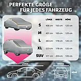 Тент брезент автомобільний протиградовий S (406 x 165 x 120 cm), фото 8