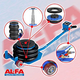 Домкрат пневматичний AL-FA 150-400 мм, 3.5 т