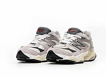Зимові Жіночі Кросівки New Balance 9060 Winter Grey / Нью Беланс 9060 Сірі (Хутро), фото 6