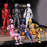 Рухлива збірна фігурка T13 Робот Lucky 13 Dummy Сірий, фото 3