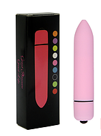 Женский мини вибратор для секса, стимулятор пуля, матовая вибропуля 9,3 см. Секс игрушки для взрослых. Розовый