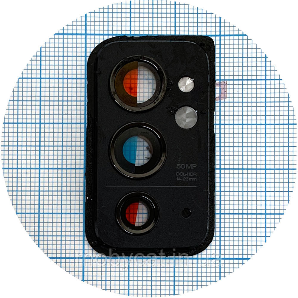 Скло камери OnePlus 9RT (з чорною рамкою), фото 1