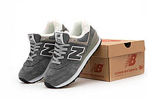 Зимові Кросівки New Balance 574 Winter Grey / Нью Белaнс 574 Сірі (Хутро), фото 5