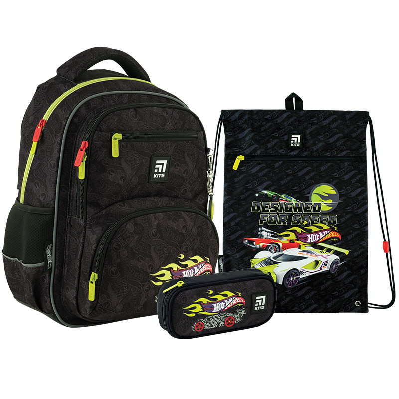 Шкільний набір Kite Hot Wheels SET_HW24-773M