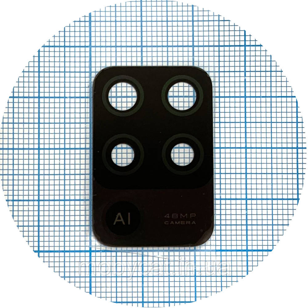 Скло камери Oppo A94, Reno 5 Lite, Reno 5F, F19 Pro (чорне), фото 1