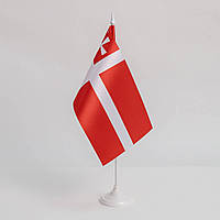 Прапорець Волинської області,13,5х25 см., атлас щільний, 2-х сторонній друк