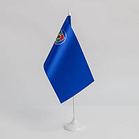 Прапорець Луганської області,13,5х25 см., атлас щільний, 2-х сторонній друк