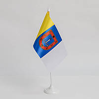 Прапорець Одеської області, 13,5х25 см., атлас щільний, 2-х сторонній друк