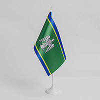 Прапорець Чернівецької області,13,5х25 см., атлас щільний, 2-х сторонній друк