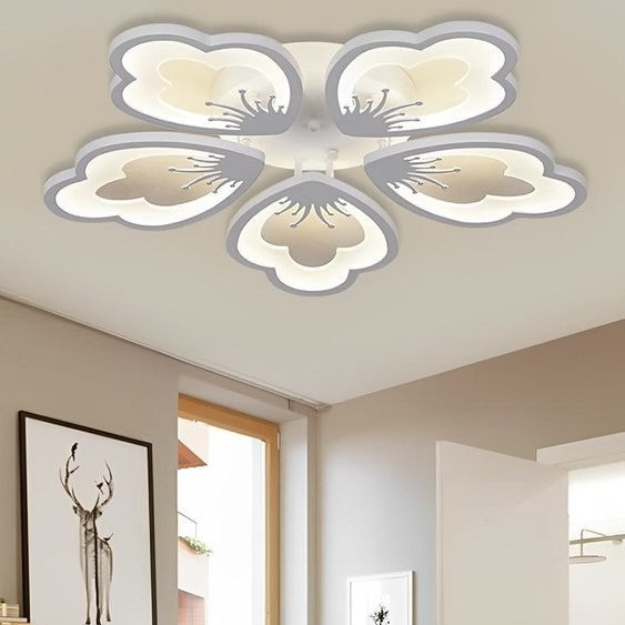 Люстра Led до 15 м² з пультом керування пелюстки GLORY 80W