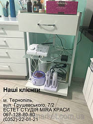 Косметологическая тележка 107V, Воскоплав баночный Pro-Wax 100, Диатермокоагулятор косметологический Spot 2010