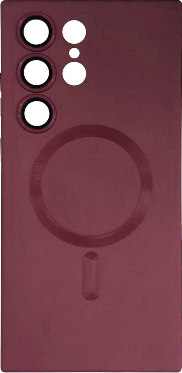 Силікон SA S918B S23 Ultra wine red Silicone Case MagSafe