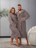 Жіночий махровий халат довгий новинка 2024, фото 2