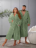 Жіночий махровий халат довгий новинка 2024, фото 3
