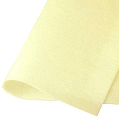 Фетр твердий 1,2 мм, 20х30 см, № 02 кремовий (Корея)