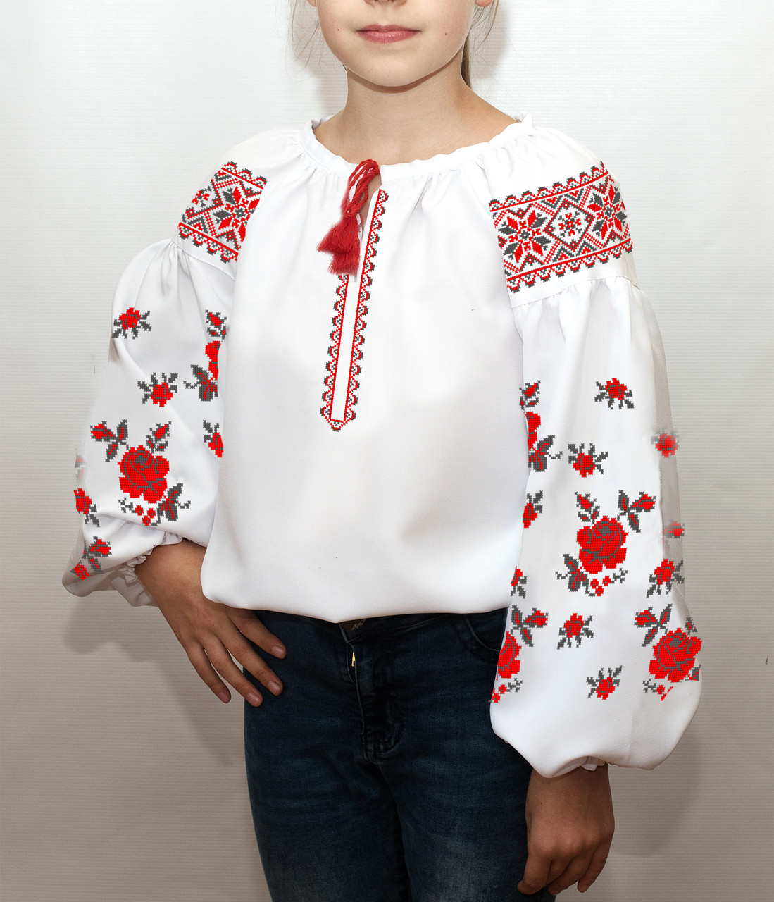 Сорочка для дівчинки "БОХО" (Пошита заготовка) № 190-пдс(Б), фото 1