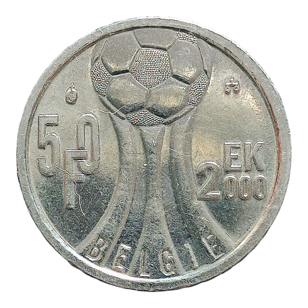 Бельгія 50 франків, 2000 Чемпіонат Європи з футболу 2000, Бельгія (BELGIE)