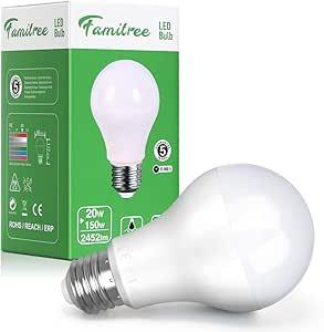 Світлодіодна лампочка Famitree E27 Edison Screw, 20 Вт (150 Вт еквівалент), теплий білий, 2452 лм, без регулювання яскравості -, фото 1