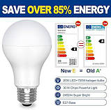 Світлодіодна лампочка Famitree E27 Edison Screw, 20 Вт (150 Вт еквівалент), теплий білий, 2452 лм, без регулювання яскравості -, фото 4