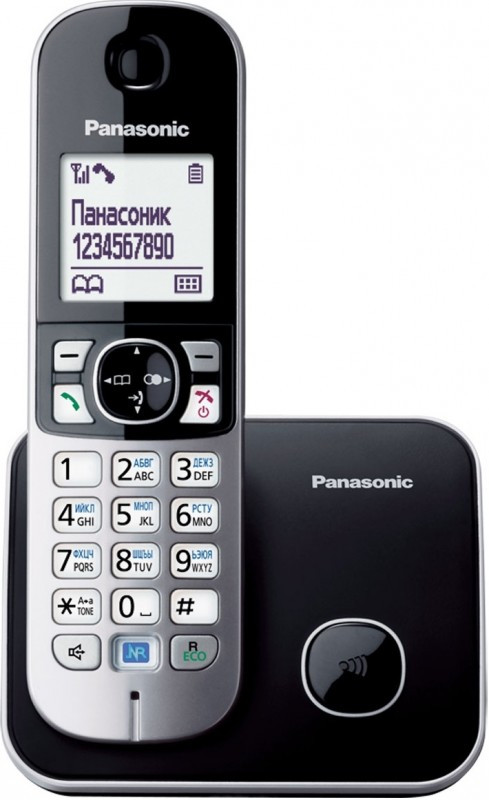 Радіотелефон DECT Panasonic KX-TG6811UAB, чорний Skoro - Купуй це, фото 1