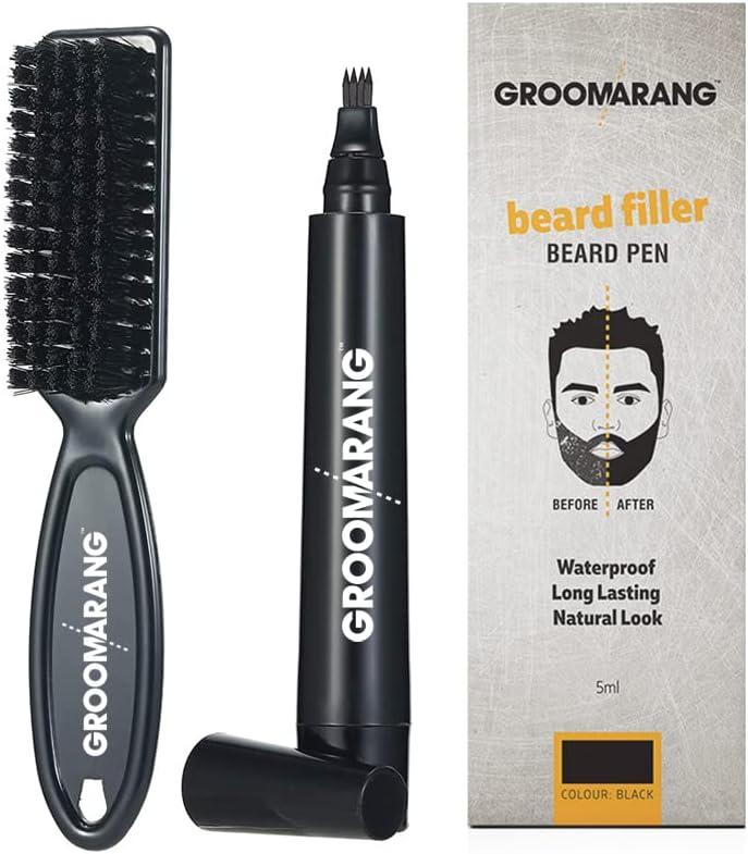 Олівець для бороди GROOMARANG® Олівець-філер для бороди для чоловіків - натуральний підсилювач для заповнення, надання форми
