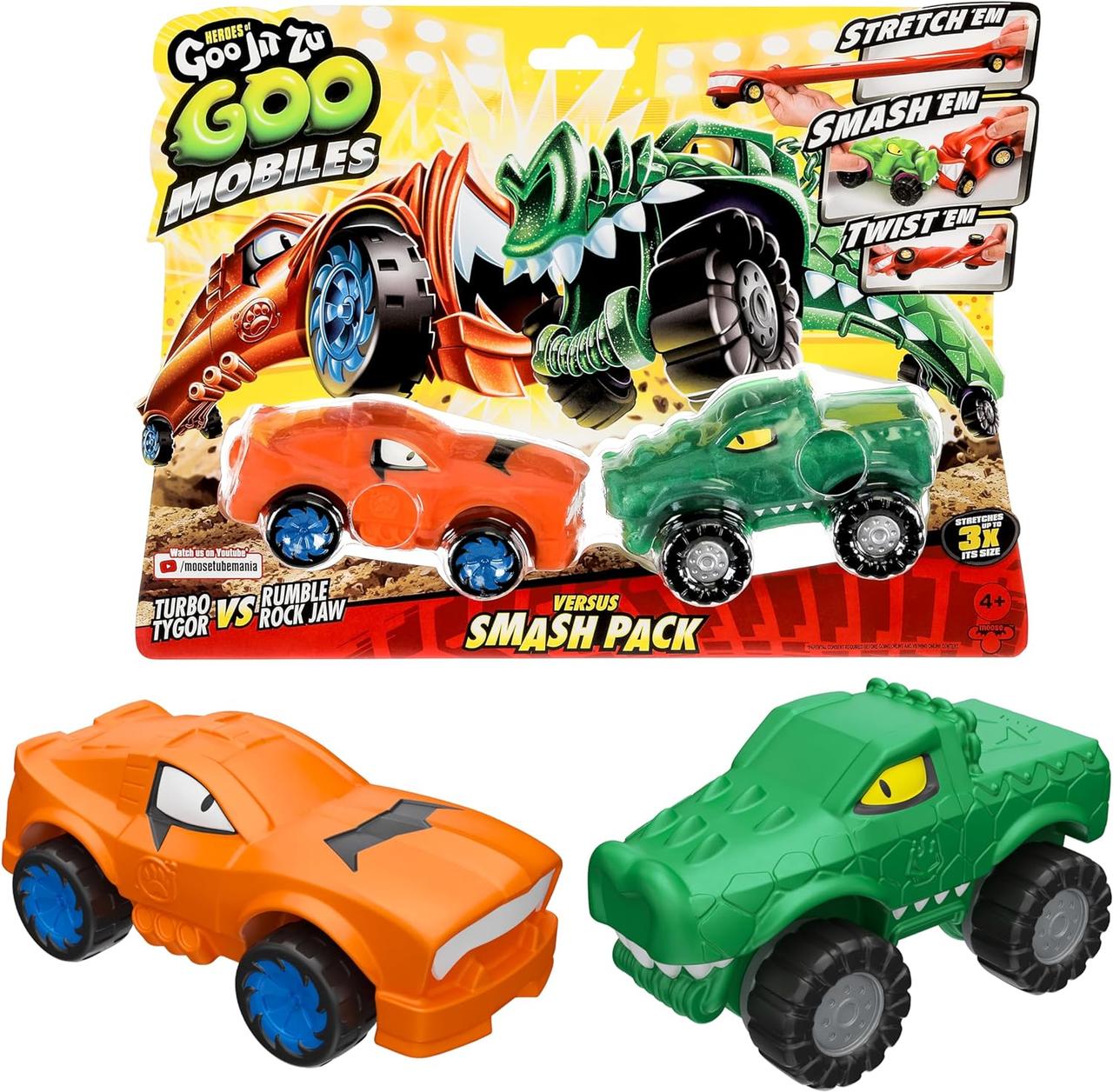 Набір фігурок пружечок Гуджитсу Heroes of Goo Jit Zu Goo Mobiles- Tygor Vs Rock 42674