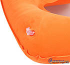 Дорожня надувна Подушка для подорожей Silenta (orange) + Маска + Беруші + Чохол!, фото 5