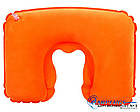 Дорожня надувна Подушка для подорожей Silenta (orange) + Маска + Беруші + Чохол!, фото 6