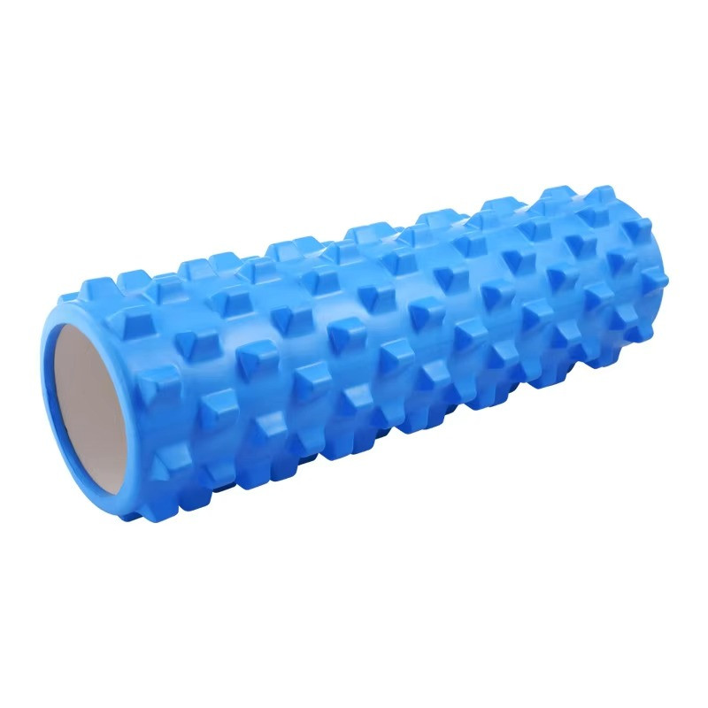 Ролик масажний для йоги та фітнесу, синій 45 х 14,5 см 2063_Blue