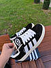 Зимові Кросівки Adidas Campus 00s Winter Black White / Адідас Кампус 00 Чорні з Білим (Хутро), фото 8