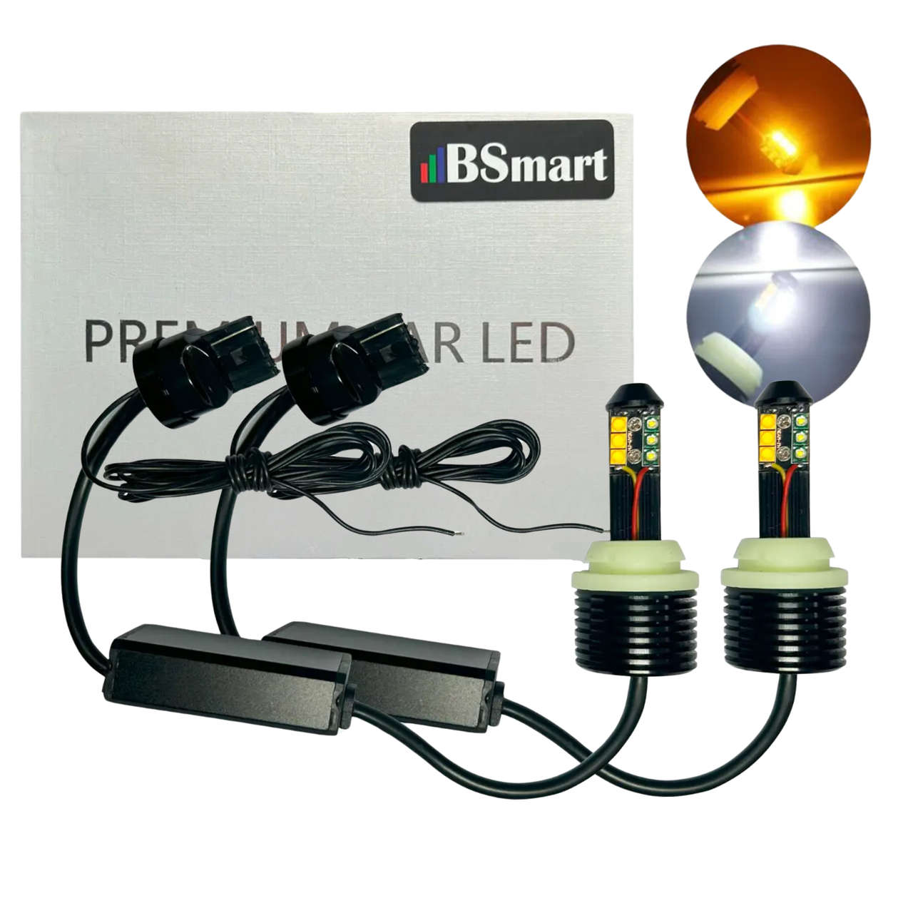 Автолампи LED BSmart DRL/turn ДХО Поворот LG3535/Epistar CANBUS 7440 WY21W