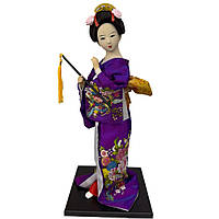 Лялька китайська "Дівчина з флейтою" 30 см. фіолетова (C5724)