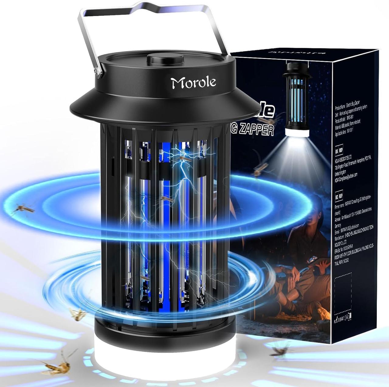 Morole USB-вбивця комах, електрична, електрична лампа від комарів УФ-постійного струму, портативна світлодіодна вбивця комах, фото 1