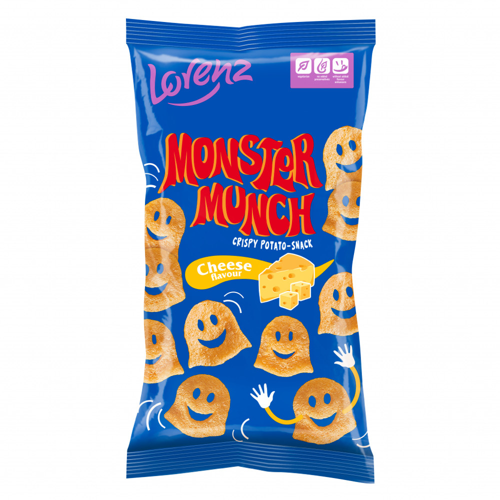 Lorenz Monster Munch Cheese Катропляні чіпси зі смаком сиру 75g, фото 1