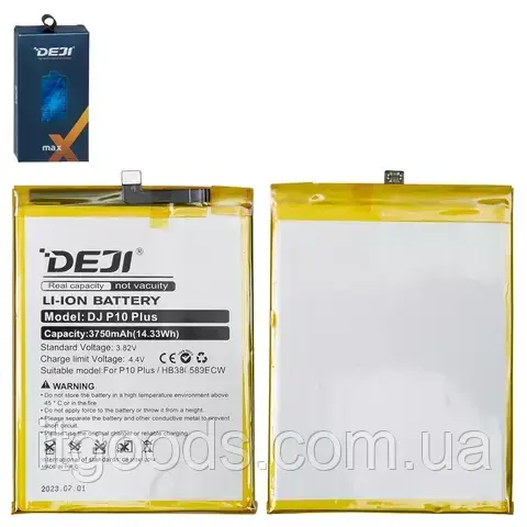 Оригінальний акумулятор Deji HB386589ECW 3750mAh Huawei Honor 8X, View 10 Lite, P30 Lite, Mate 20 Lite, P10 Plus