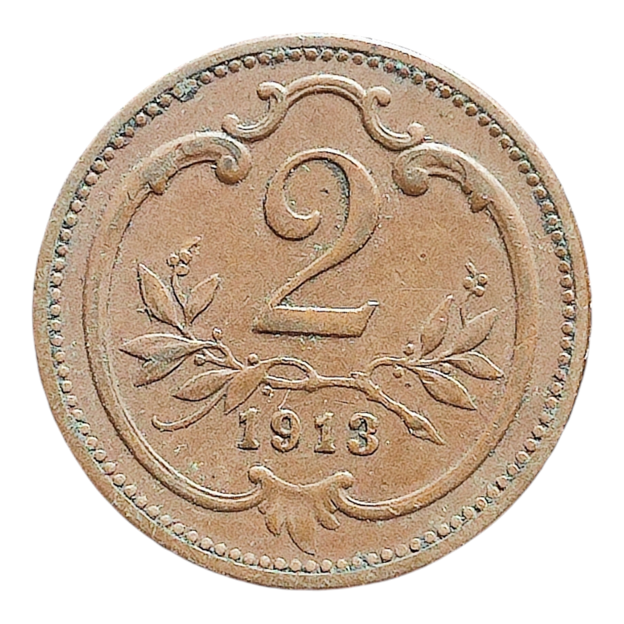 Австрія 2 гелера, 1913
