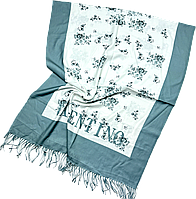 Теплий кашеміровий палантин Valentino Валентіно. Натуральний турецький зимовий шарф