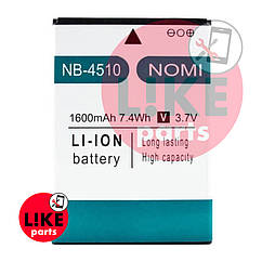 Акумулятор Nomi NB-4510 i4510 оригінал Китай 1600 mAh