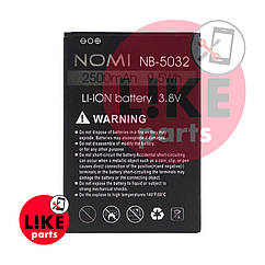 Акумулятор Nomi NB-5032 оригінал Китай i5032 Evo X2 2500 mAh