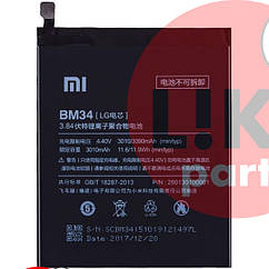 Акумулятор Xiaomi BM34 Mi Note, Mi Note Pro, 3010mAh